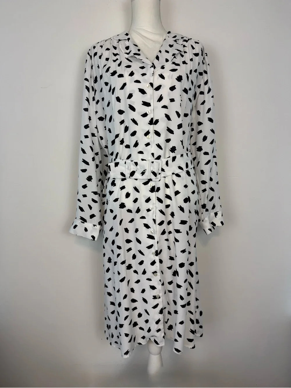 modcloth shirt dress The Flare Necessities Dress in Terracotta Trellis, Size 2X